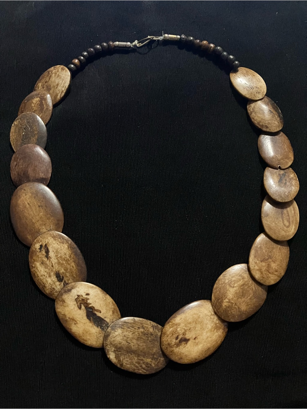 New Brown Natural Stone Wood Necklace